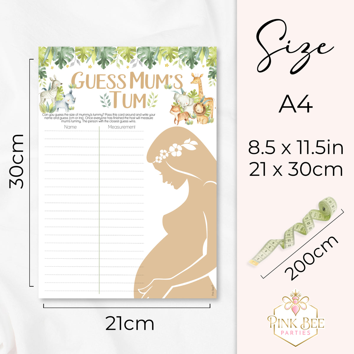 Baby Safari Guess Mums Tum Game