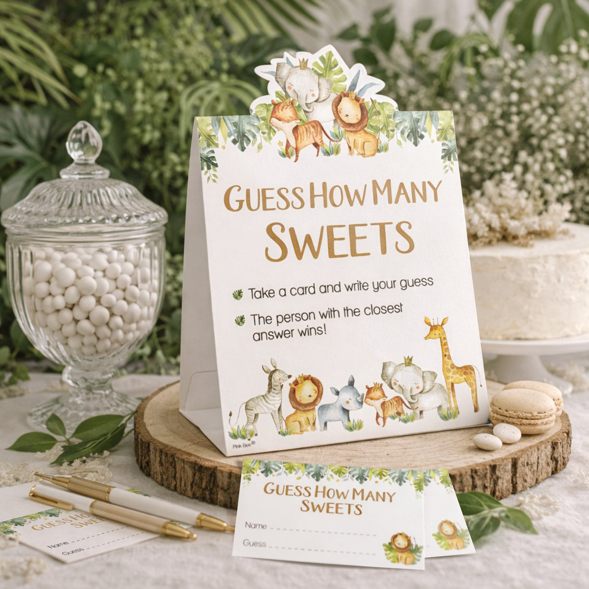 Safari Guess the Sweet Baby Shower Game