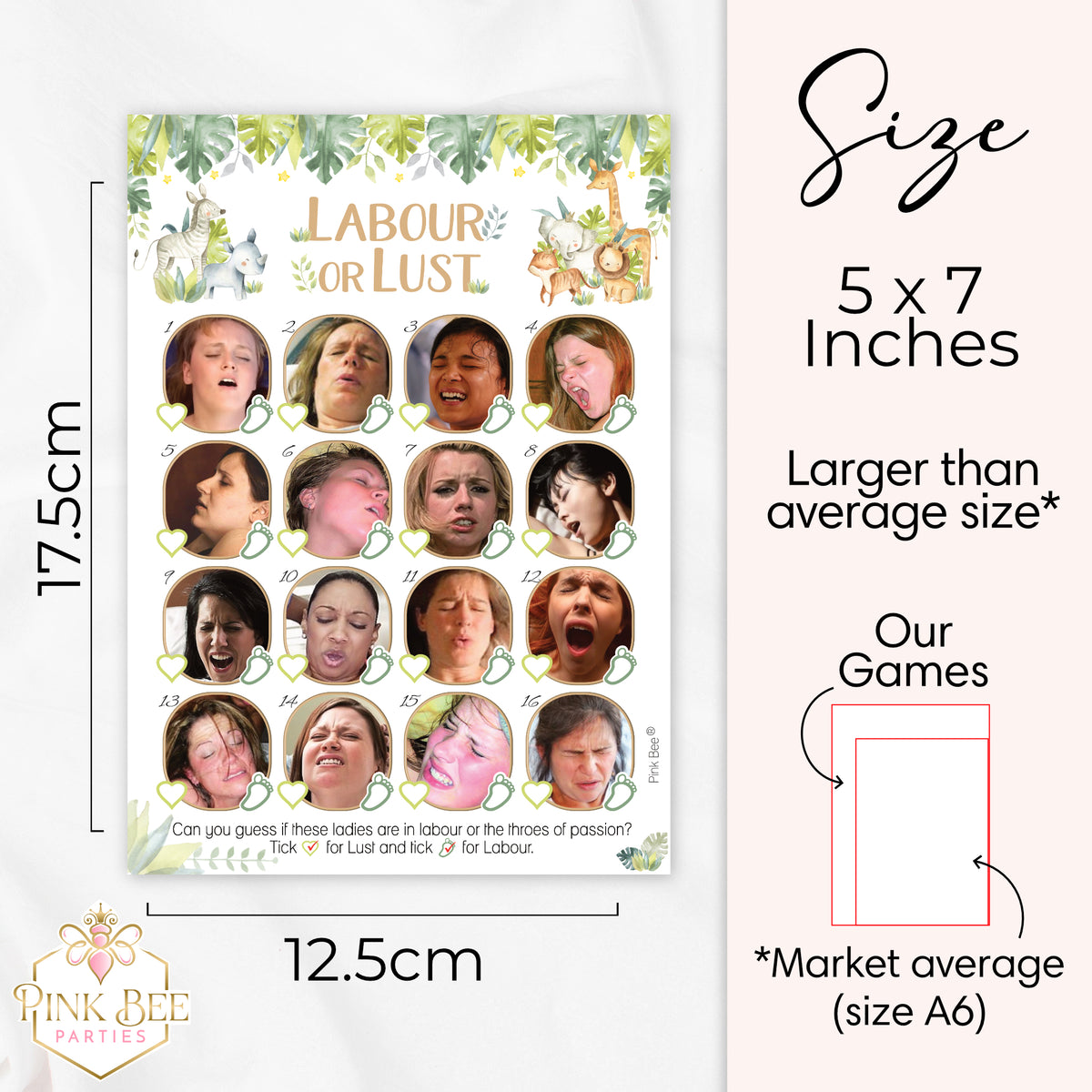 Baby Safari Lust or Labour Game