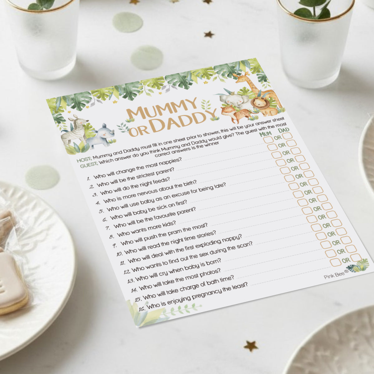 Baby Safari Mummy or Daddy Game