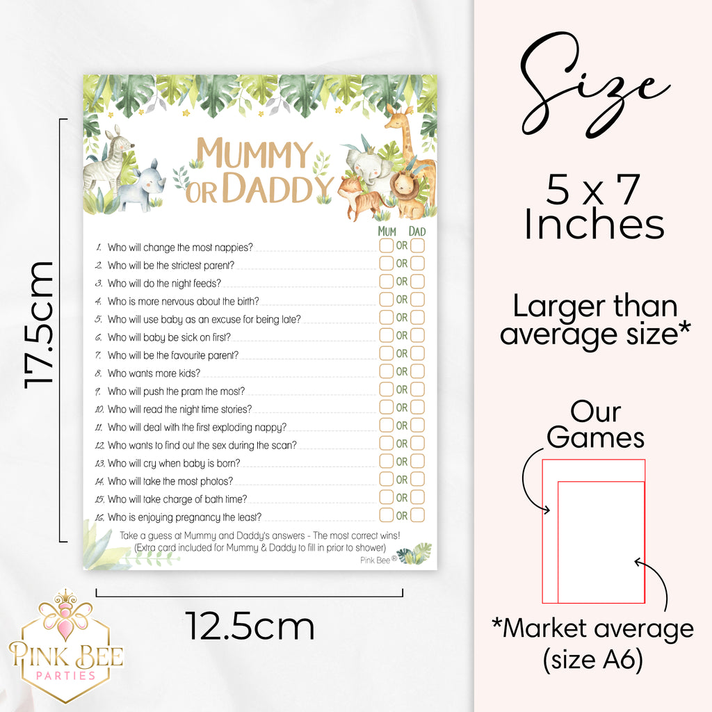Baby Safari Mummy or Daddy Game