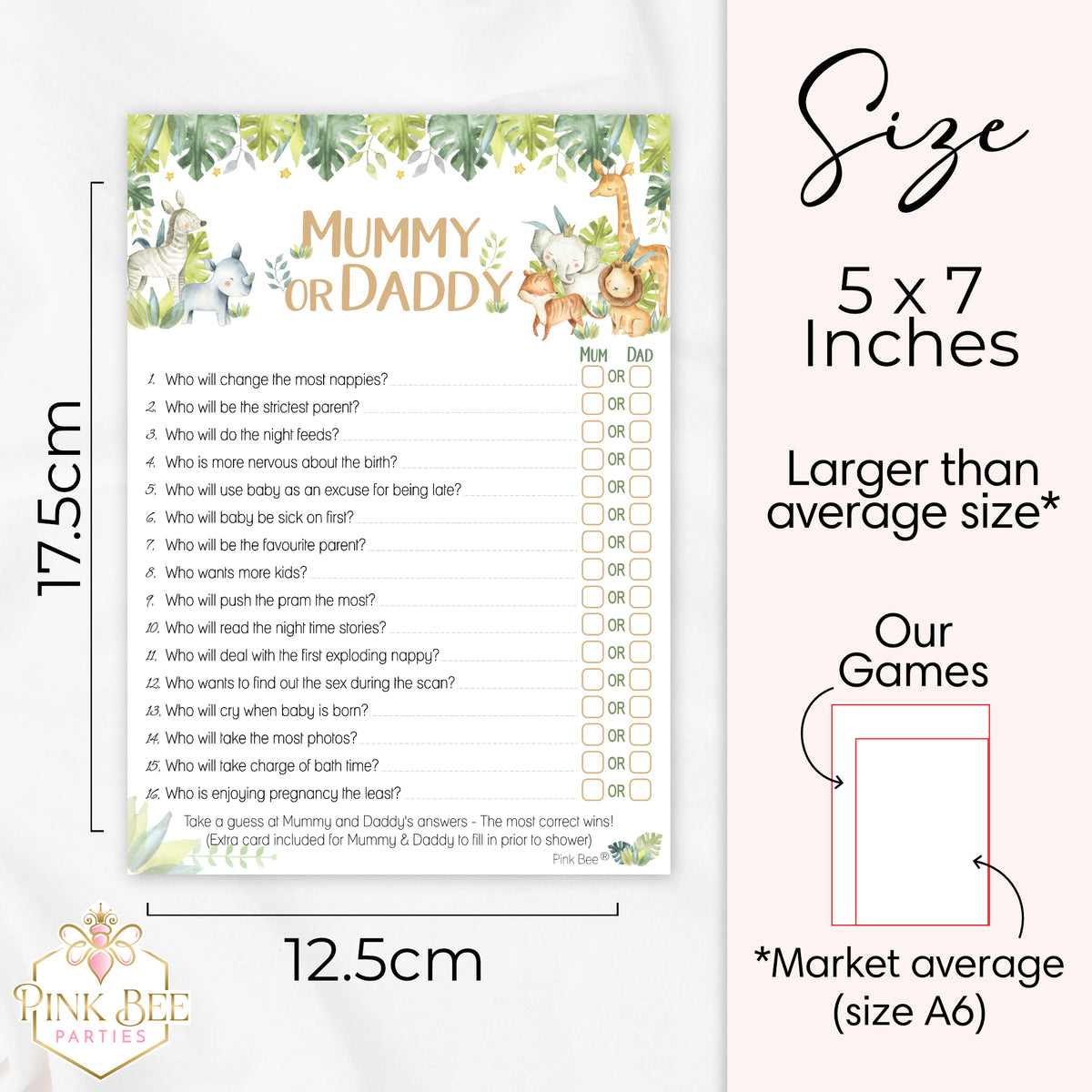 Baby Safari Mummy or Daddy Game