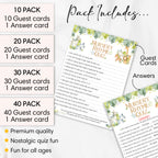 Baby Safari Nursery Rhyme Quiz Game