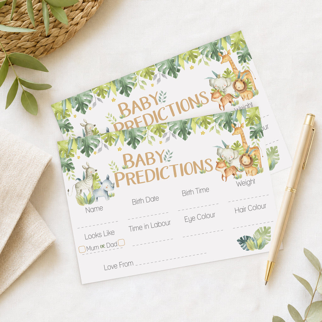 Baby Safari Prediction Cards