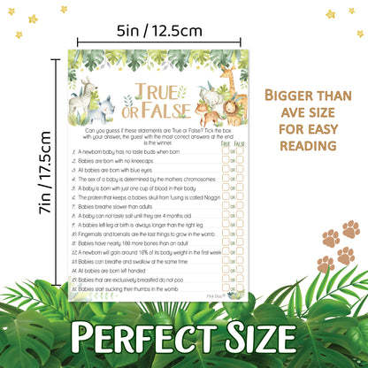 Baby Safari True or False Game