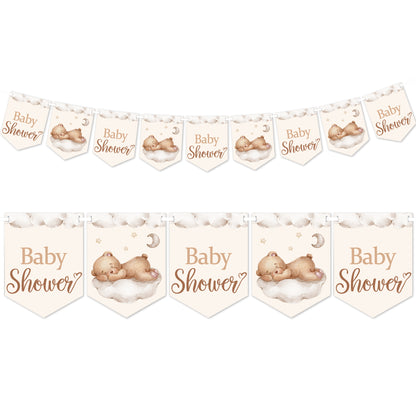 Teddy 'Baby Shower' Flag Banner