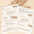 Teddy Theme Baby Shower Charades Game