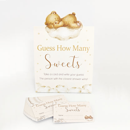Teddy Guess the Sweet Baby Shower Game