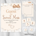 Teddy Themed Guess the Sweet Mess Baby Shower Game