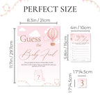 NEW - Up, Up and Away Themed Guess the Baby Food Game in Pink