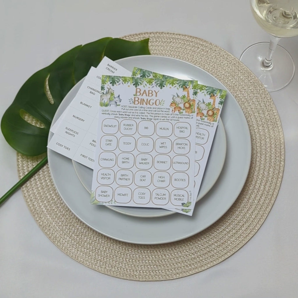 Baby Safari Bingo Game