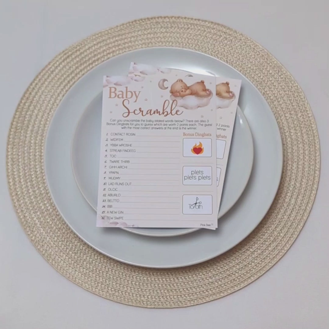 Teddy Scramble Game