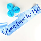 Grandma to Be Sash - Blue - Uk Baby Shower Co ltd