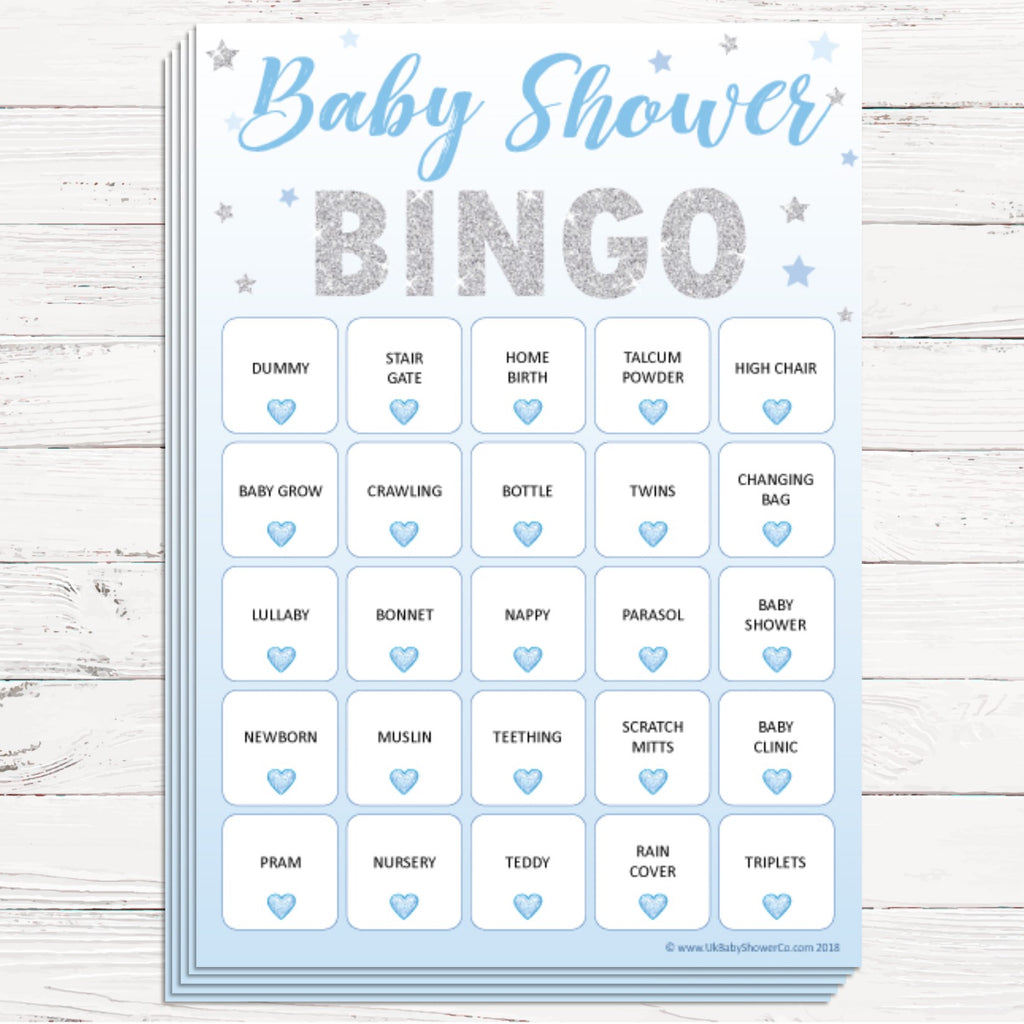 Baby Bingo Game - Stars - Uk Baby Shower Co ltd