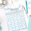 Blue Moon and Stars Baby Bingo Game