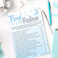 Blue Moon and Stars True or False Party Game