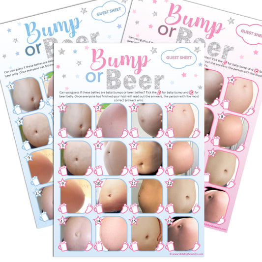 Bump or Beer Party Game - Uk Baby Shower Co ltd
