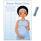 Stars Ethnic Guess Mums Tum Party Game,[product type] - Baby Showers and More