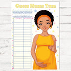Stars Ethnic Guess Mums Tum Party Game,[product type] - Baby Showers and More