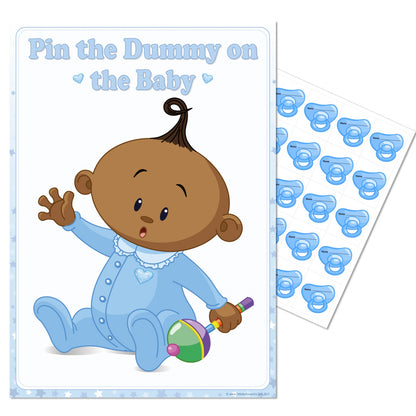Ethnic Pin the Dummy Game - Where's My Dummy - Uk Baby Shower Co ltd