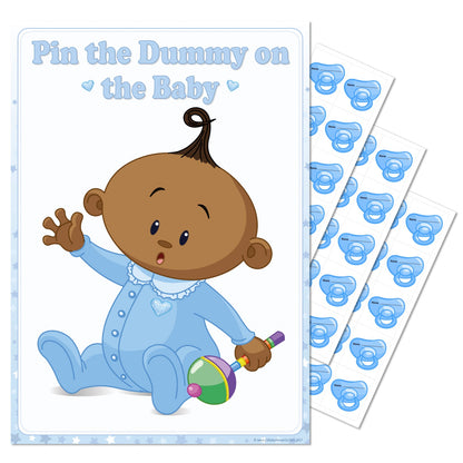 Ethnic Pin the Dummy Game - Where's My Dummy - Uk Baby Shower Co ltd