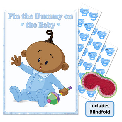 Ethnic Pin the Dummy Game - Where's My Dummy - Uk Baby Shower Co ltd