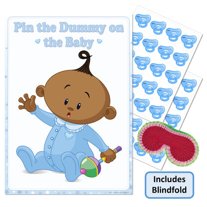 Ethnic Pin the Dummy Game - Where's My Dummy - Uk Baby Shower Co ltd
