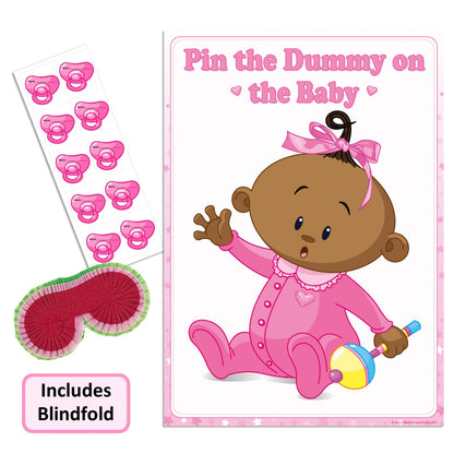 Ethnic Pin the Dummy Game - Where's My Dummy - Uk Baby Shower Co ltd