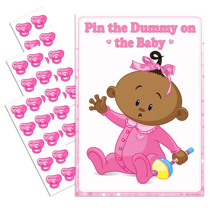 Ethnic Pin the Dummy Game - Where's My Dummy - Uk Baby Shower Co ltd