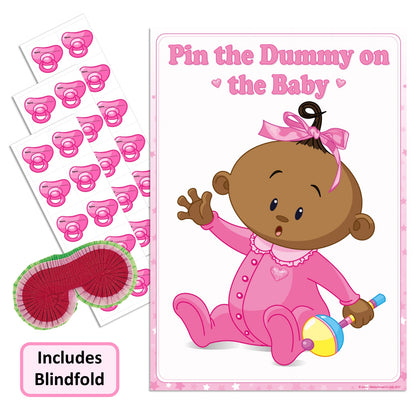 Ethnic Pin the Dummy Game - Where's My Dummy - Uk Baby Shower Co ltd