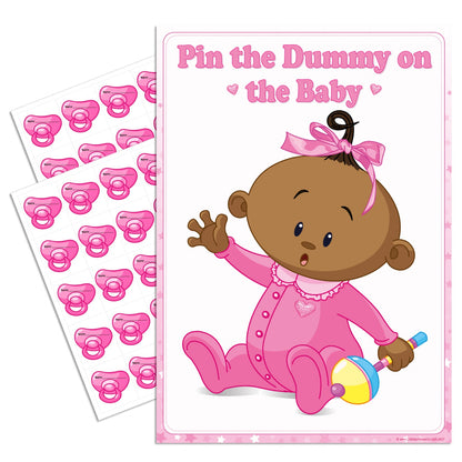 Ethnic Pin the Dummy Game - Where's My Dummy - Uk Baby Shower Co ltd