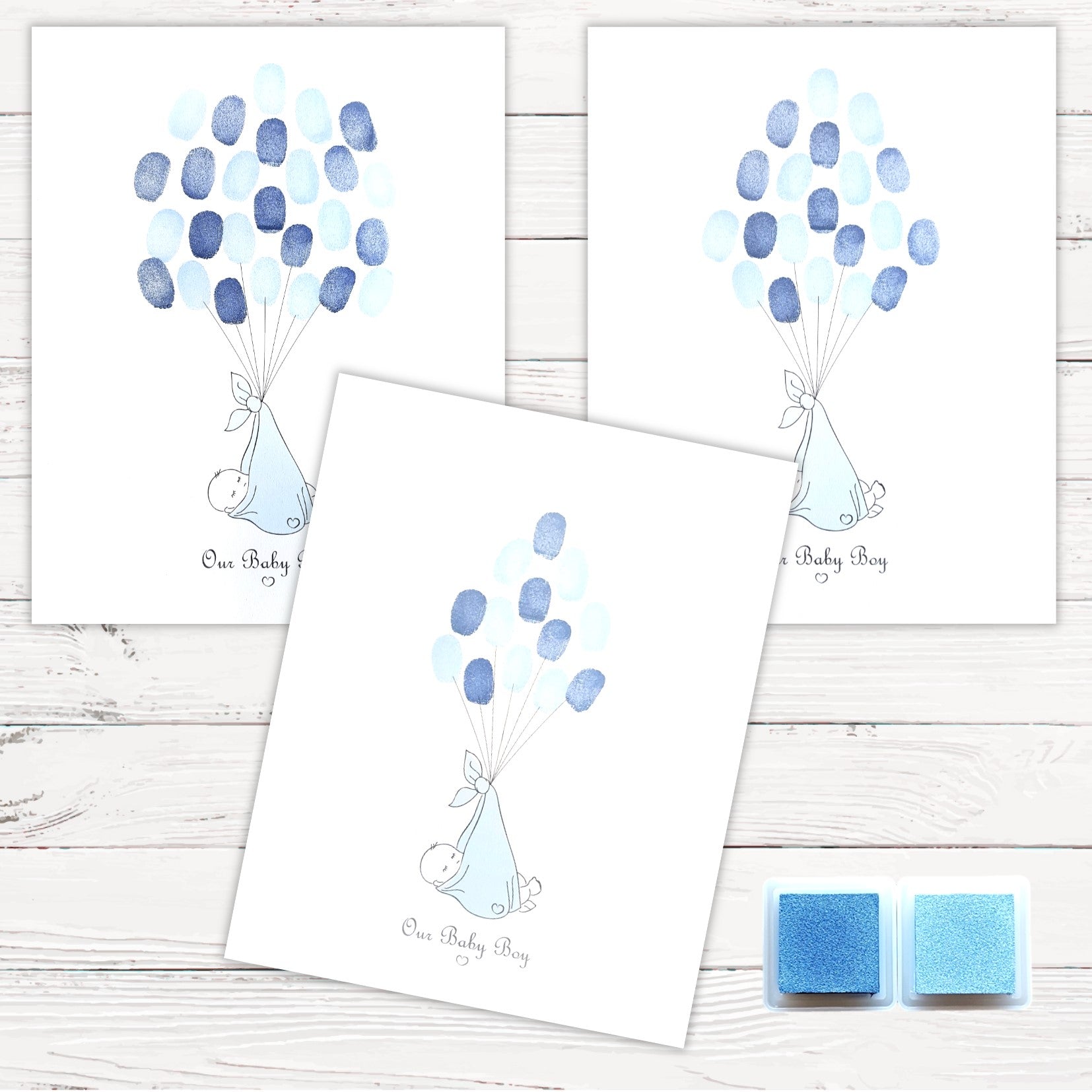 Fingerprint Keepsake Kit - 3 Colours,[product type] - Baby Showers and More
