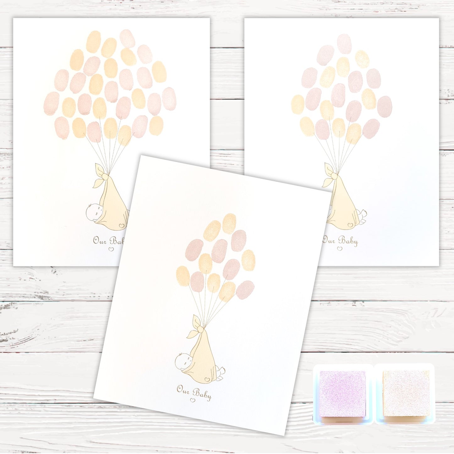 Fingerprint Keepsake Kit - 3 Colours,[product type] - Baby Showers and More