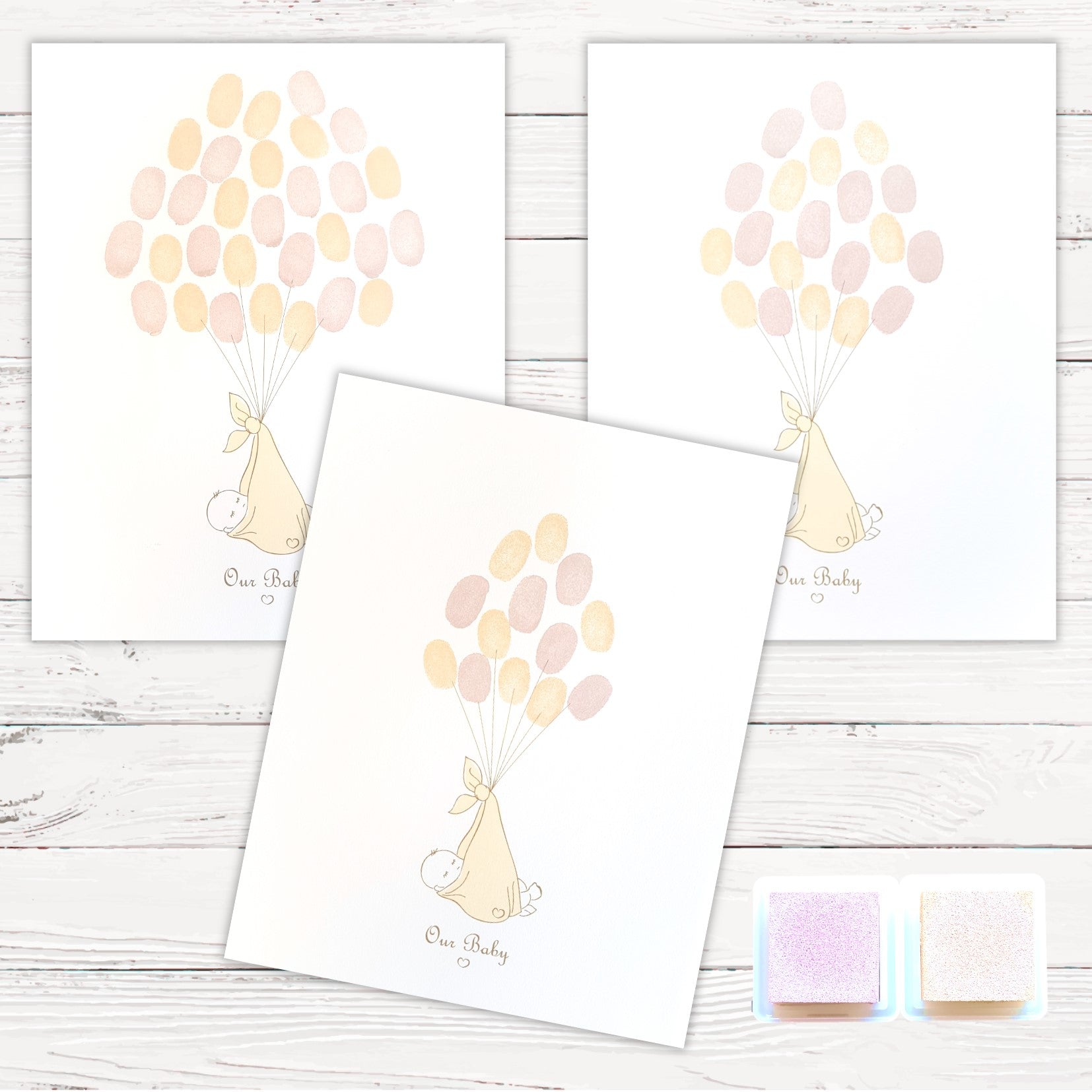 Fingerprint Keepsake Kit - 3 Colours,[product type] - Baby Showers and More