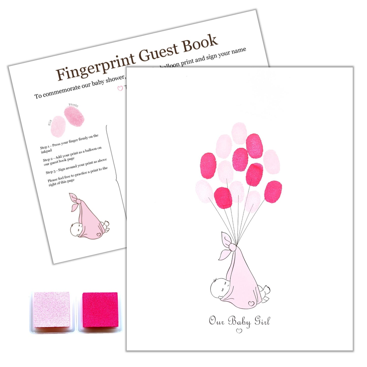 Fingerprint Keepsake Kit - 3 Colours,[product type] - Baby Showers and More