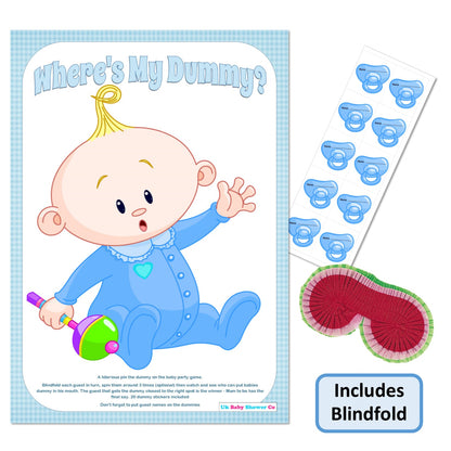 Pin the Dummy Game,[product type] - Baby Showers and More