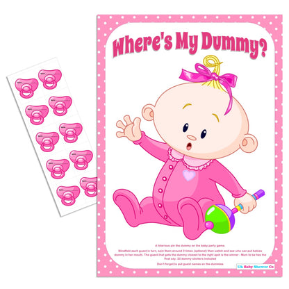 Pin the Dummy Game,[product type] - Baby Showers and More