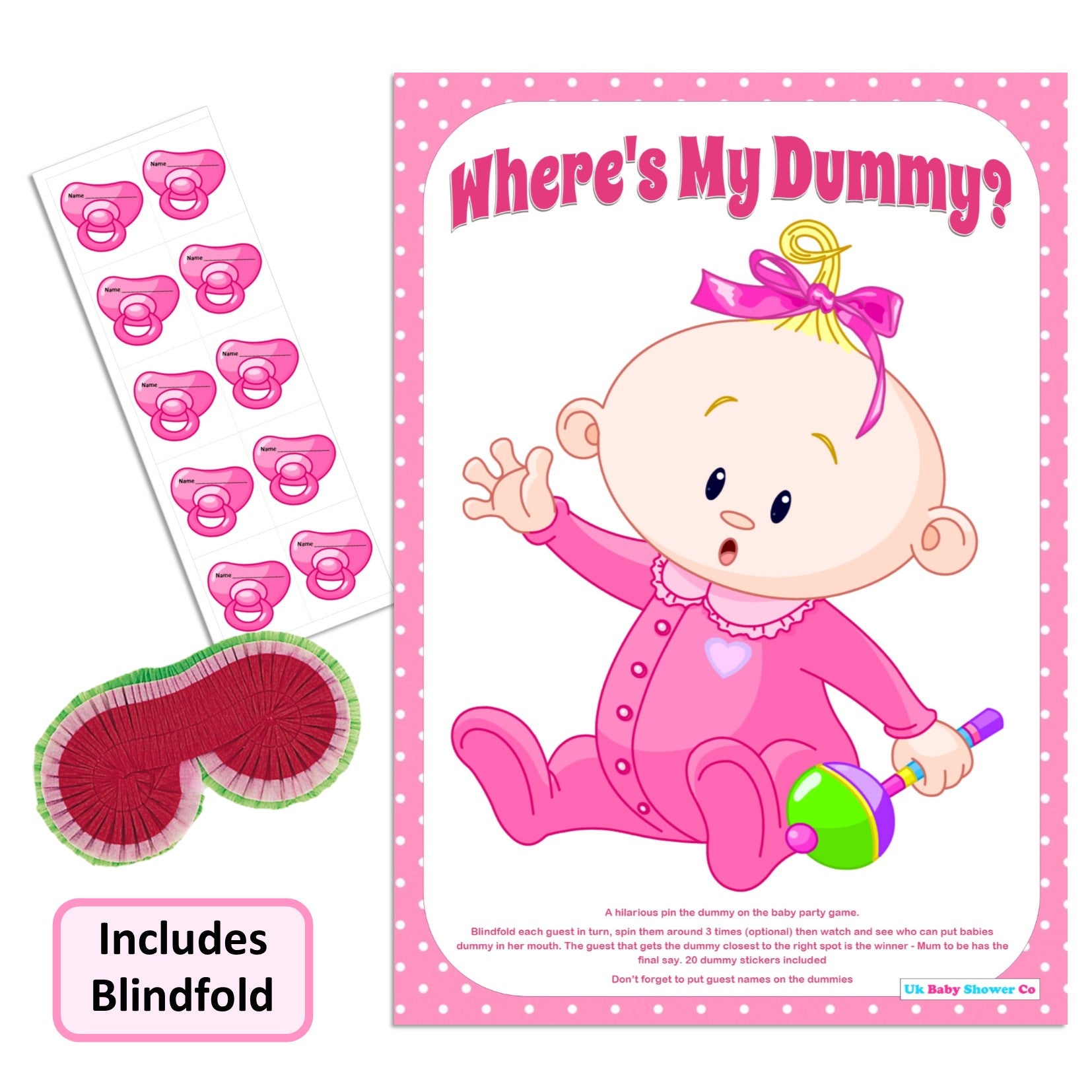 Pin the Dummy Game,[product type] - Baby Showers and More