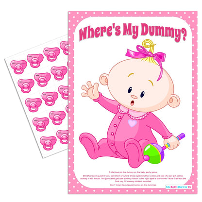 Pin the Dummy Game,[product type] - Baby Showers and More