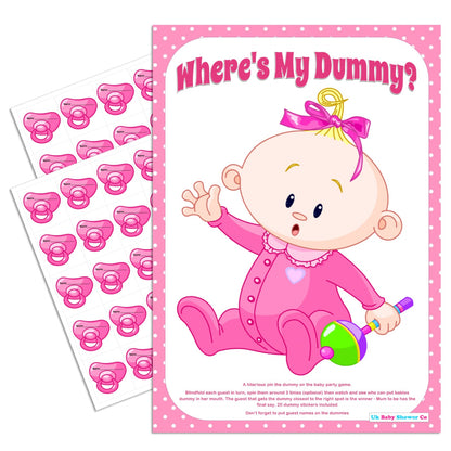 Pin the Dummy Game,[product type] - Baby Showers and More