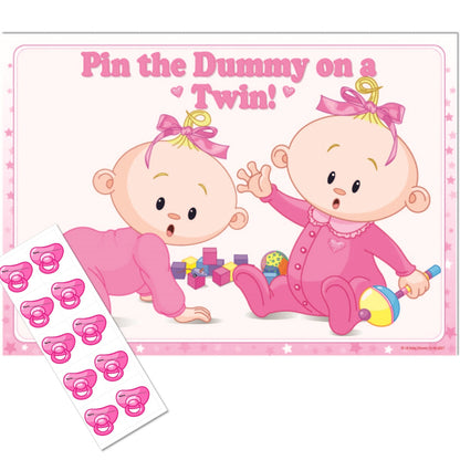Pin the Dummy on a Twin Party Game Stars Theme,[product type] - Baby Showers and More