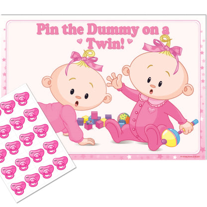 Pin the Dummy on a Twin Party Game Stars Theme,[product type] - Baby Showers and More