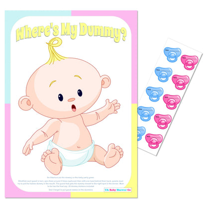 Pin the Dummy Game,[product type] - Baby Showers and More