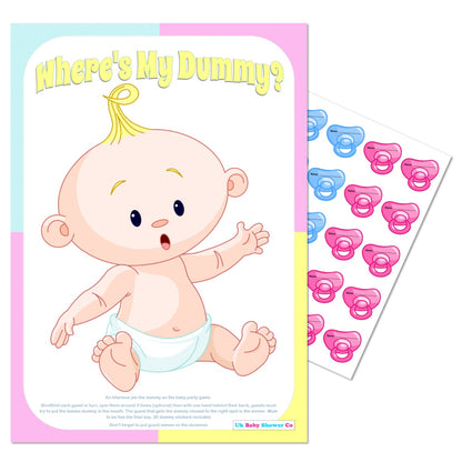 Pin the Dummy Game,[product type] - Baby Showers and More