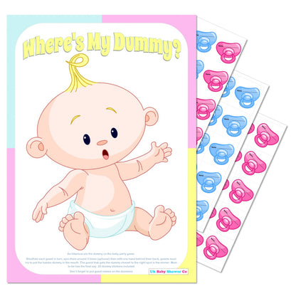 Pin the Dummy Game,[product type] - Baby Showers and More
