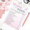 Pink Moon and Stars Mummy or Daddy Party Game