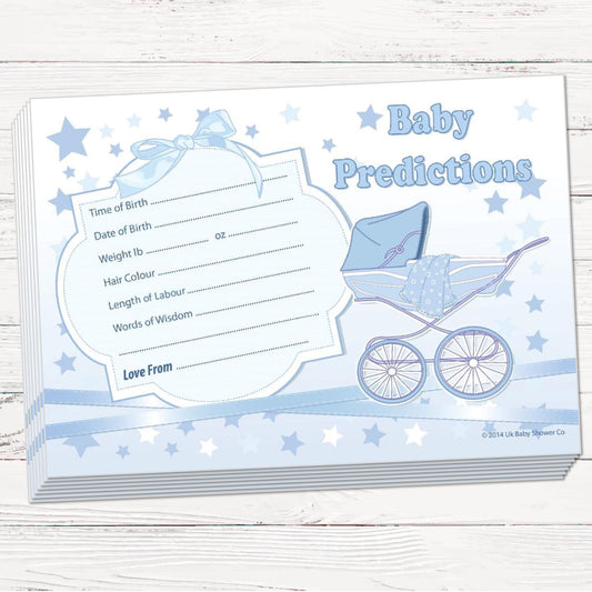 Prediction Cards Keepsake Game Stars Theme,[product type] - Baby Showers and More