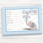 Baby Elephant Prediction Cards Keepsake Game - Uk Baby Shower Co ltd