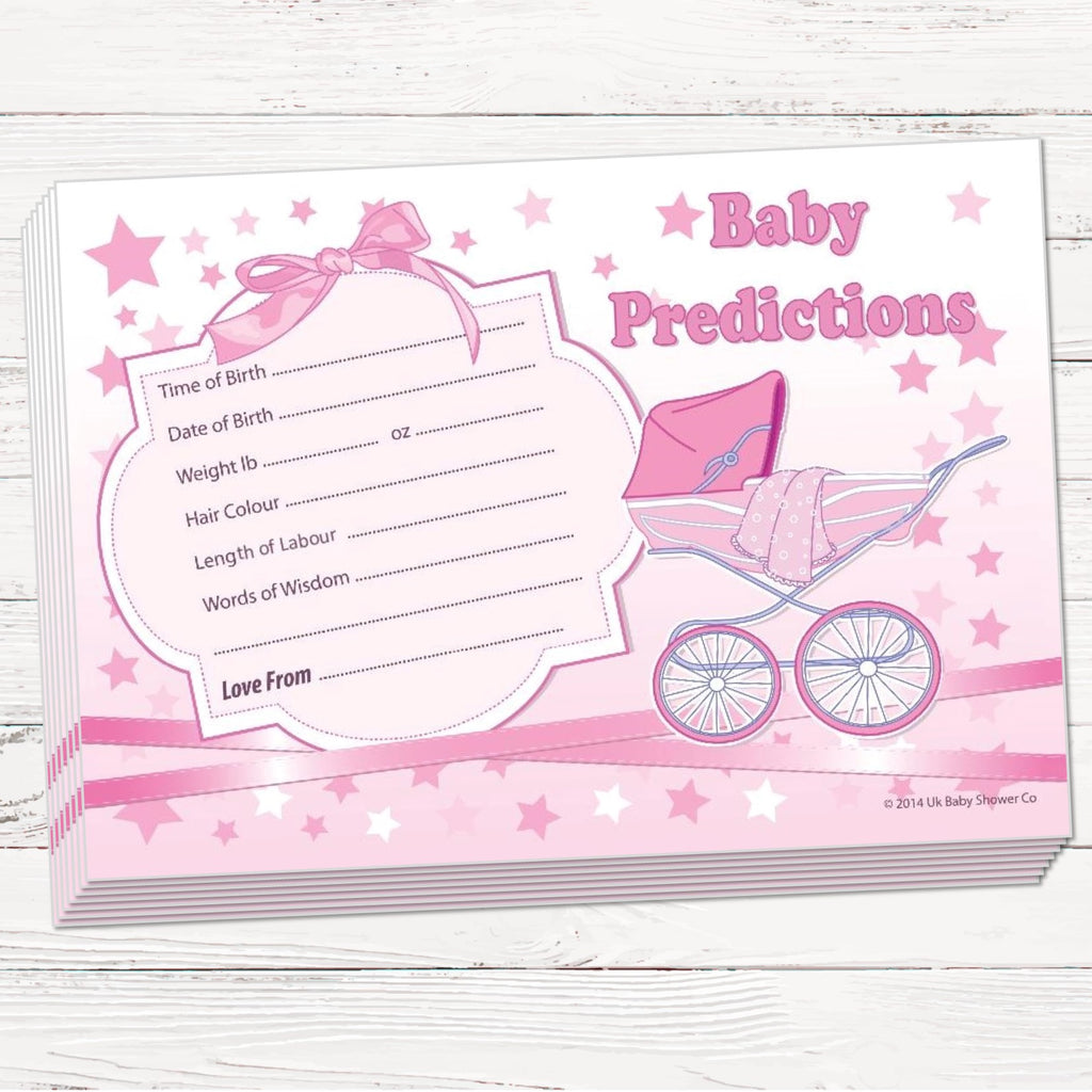 Prediction Cards Keepsake Game Stars Theme,[product type] - Baby Showers and More