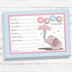 Baby Elephant Prediction Cards Keepsake Game - Uk Baby Shower Co ltd